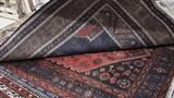 24985-Antique Kayseri Hand-Knotted/Handmade Turkish Rug/Carpet Tribal/Nomadic Authentic/ Size/: 7'10" x 4'8"