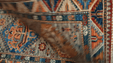 24986- Chobi Ziegler Afghan Hand-Knotted Contemporary/Modern Runner/Size: 9'10" x 2'8"/300cm x 81cm