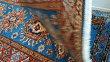 24994-Royal Kazak Hand-Knotted/Handmade Afghan Rug/Carpet Tribal/Nomadic Authentic/ Size: 10'2” x 2’8”/310cm x 81cm