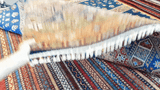 25013- Chobi Ziegler Afghan Hand-Knotted Contemporary/Traditional/Size: 9'3" x 6'8"/282cm x 203cm