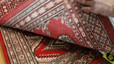 25065-Bokhara Hand-Knotted/Handmade Pakistani Rug/Carpet Tribal/Nomadic Authentic/ Size: 3'1" x 2'0"