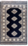 25192- Jaldar Hand-knotted/Handmade Pakistani Rug/Carpet/Traditional/Size:5'4" x 3'2"/173cm x 97cm/ (DYE RUN AS IS )