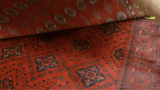 25230-Bokhara Hand-Knotted/Handmade Pakistani Rug/Carpet Tribal/Nomadic Authentic/ Size: 6'3" x 5'6"