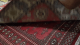 25281-Kazak Hand-Knotted/Handmade Afghan Rug/Carpet Tribal/Nomadic Authentic/ Size: 7’1” x 4’11”