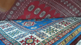 25289-Bokhara Hand-Knotted/Handmade Pakistani Rug/Carpet Tribal/Nomadic Authentic/ Size: 10'6" x 8'2"