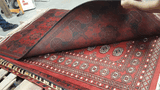 25324- Khal Mohammad Afghan Hand-Knotted Authentic/Traditional/Carpet/Rug/ Size: 6'5" x 4'0"