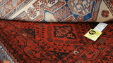 25357- Kazak Afghan Hand-knotted Contemporary/Modern Nomadic/Tribal Carpet/Rug/ 11'4" x 2'9"
