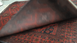25378- Khal Mohammad Afghan Hand-Knotted Authentic/Traditional/Carpet/Rug/ Size: 6'3" x 4'3"