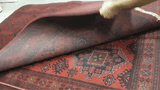 25380- Khal Mohammad Afghan Hand-Knotted Authentic/Traditional/Carpet/Rug/ Size: 6'8" x 4'2"