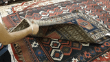 25409-Antique Kazak/Circa-1940/ Hand-Knotted/Handmade Russian Rug/Carpet Tribal/Nomadic Authentic/ Size: 4'8" x 3'2"