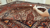 25413- Heriz Hand-Knotted/Handmade Persian Rug/Carpet Traditional/Authentic/Size: 12'7" x 9'7"