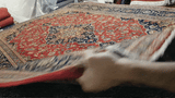 25624-Mashad Hand-Knotted/Handmade Persian Rug/Carpet Traditional Authentic/ Size: 9'10" x 6'8"