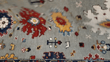 25691- Royal Heriz Hand-Knotted/Handmade Indian Rug/Carpet Traditional/Authentic/Size 8'8" x 2'8"
