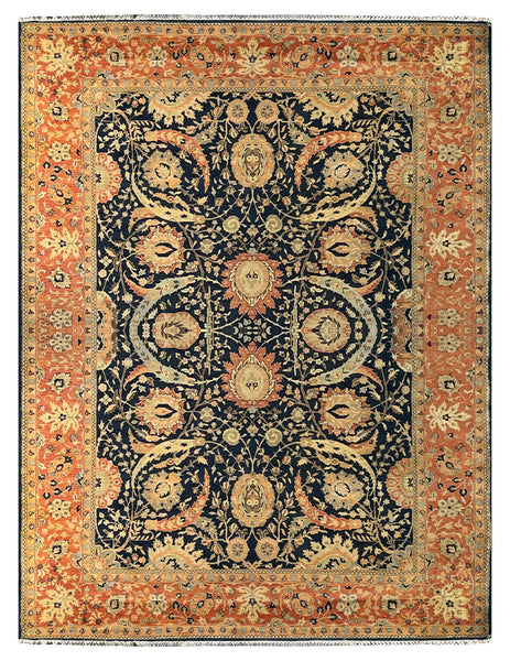 25718- Royal Heriz Hand-Knotted/Handmade Indian Rug/Carpet Traditional/Authentic/Size 12'0" x 8'11"/366cm x 272cm