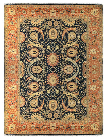 25718- Royal Heriz Hand-Knotted/Handmade Indian Rug/Carpet Traditional/Authentic/Size 12'0" x 8'11"/366cm x 272cm