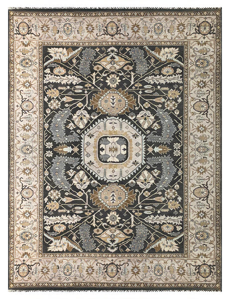 25722- Royal Heriz Hand-Knotted/Handmade Indian Rug/Carpet Traditional/Authentic/Size 10'2" x 7'6"/310cm x 229cm