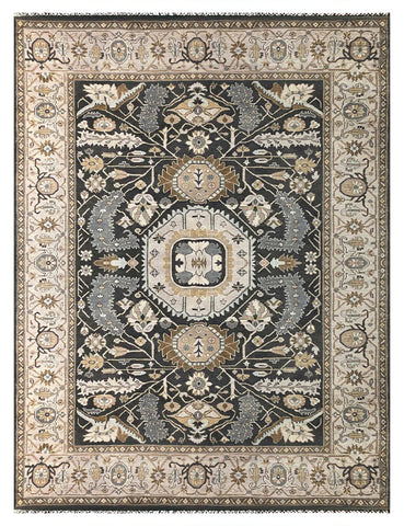 25722- Royal Heriz Hand-Knotted/Handmade Indian Rug/Carpet Traditional/Authentic/Size 10'2" x 7'6"/310cm x 229cm