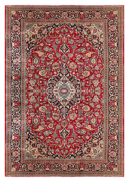 25728-Kashan Hand-Knotted/Handmade Persian Rug/Carpet Traditional/Authentic/Size: 10'10" x 7'6"