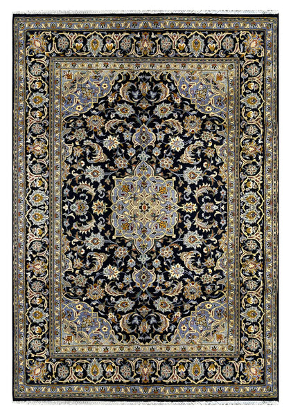 25739-Kashan Hand-Knotted/Handmade Persian Rug/Carpet Traditional/Authentic/Size: 6'10" x 4'8"