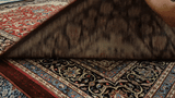 25782- Isfahan Persian Hand-Knotted Authentic/Traditional Carpet/wool pile/cotton base/Rug / Size: 11'1" x 8'0"