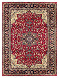 25782- Isfahan Persian Hand-Knotted Authentic/Traditional Carpet/wool pile/cotton base/Rug / Size: 11'1" x 8'0"