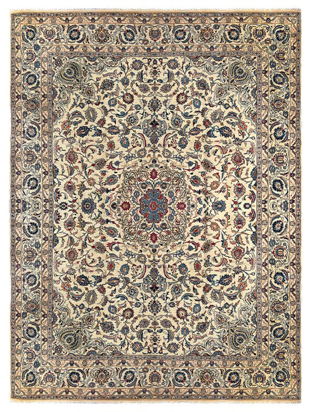 25792-Kashan Hand-Knotted/Handmade Persian Rug/Carpet Traditional/Authentic/Size: 12'7" x 9'7"/384cm x 292cm