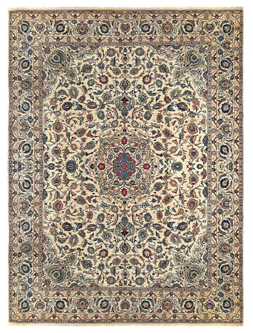 25792-Kashan Hand-Knotted/Handmade Persian Rug/Carpet Traditional/Authentic/Size: 12'7" x 9'7"/384cm x 292cm