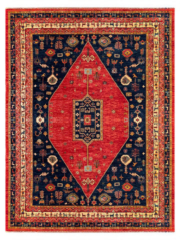 25838- Royal Chobi Ziegler Hand-Knotted/Handmade Afghan Rug/Carpet Traditional/Authentic/Size: 12'1" x 9'0"/368cm x 274cm