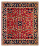25840- Royal Chobi Ziegler Hand-Knotted/Handmade Afghan Rug/Carpet Traditional/Authentic/Size: 9'9" x 8'1"