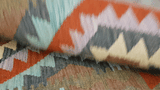25954- Kelim Hand-Woven/Flat Weaved/Handmade Afghan /Carpet Tribal/Nomadic Authentic/Size: 9'10" x 2'8"