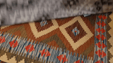 25959- Kelim Hand-Woven/Flat Weaved/Handmade Afghan /Carpet Tribal/Nomadic Authentic/Size: 13'1" x 2'9"