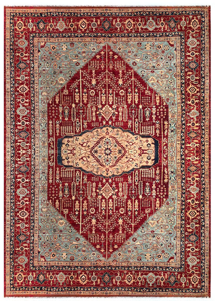 26109-Royal Chobi Ziegler Hand-knotted/Handmade Afghan Rug/Carpet Traditional Authentic/ Size: 14'0" x 10'0"/427cm x 305cm