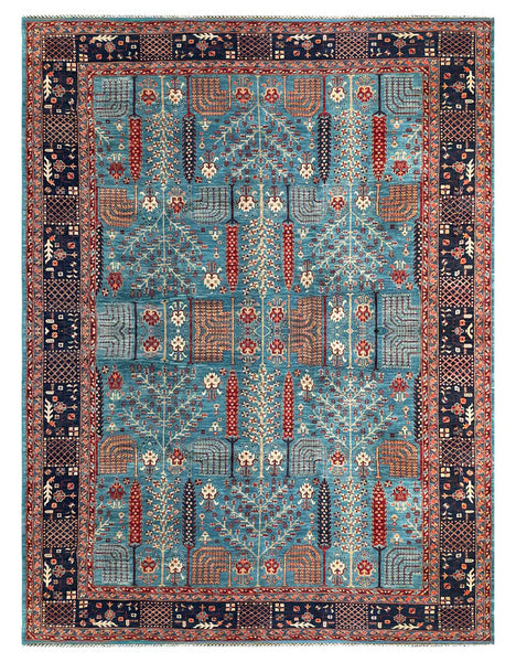 26114-Royal Chobi Ziegler Hand-knotted/Handmade Afghan Rug/Carpet Traditional Authentic/ Size: 11'8" x 8'9"/356cm x 267cm