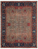 26131-Royal Chobi Ziegler Hand-knotted/Handmade Afghan Rug/Carpet Traditional Authentic/ Size: 10'1" x 7'9"