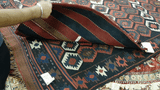 26156- Gaznitepp Antique(1910-1920) Turkish Carpet /Hand-knotted Carpet/Authentic/Traditional/Rug / Size/: 3'2" x 2'0"