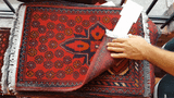 26199 - Khal Mohammad Afghan Hand-Knotted Authentic/Traditional/Rug/Size: 1'9" x 1'3"