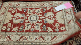 26253-Chobi Ziegler Hand-Knotted/Handmade Afghan Rug/Carpet Modern Authentic/Size: 2'8" x 1'8"