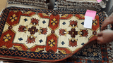 26270-Chobi Ziegler Hand-Knotted/Handmade Afghan Rug/Carpet Modern Authentic/Size: 3'2" x 1'7"