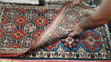 26277-Chobi Ziegler Hand-Knotted/Handmade Afghan Rug/Carpet Modern Authentic/Size: 3'3" x 1'8"