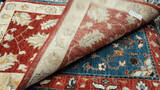 26307-Chobi Ziegler Hand-Knotted/Handmade Afghan Rug/Carpet Modern Authentic/Size: 3'1" x 2'0"