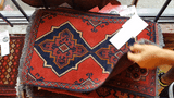 26336- Khal Mohammad Afghan Hand-Knotted Authentic/Traditional/Rug/Size: 2'0" x 1'4"