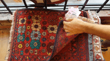 26337- Khal Mohammad Afghan Hand-Knotted Authentic/Traditional/Rug/Size: 1'9" x 1'4"/53cm x 41cm