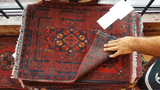 26345- Khal Mohammad Afghan Hand-Knotted Authentic/Traditional/Rug/Size: 2'0" x 1'4"