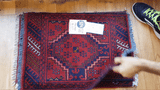 26386- Khal Mohammad Afghan Hand-Knotted Authentic/Traditional/Rug/Size: 2'0" x 1'4"