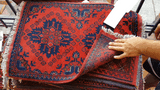 26406- Khal Mohammad Afghan Hand-Knotted Authentic/Traditional/Rug/Size: 2'0" x 1'4"