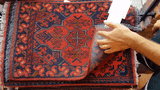 26409- Khal Mohammad Afghan Hand-Knotted Authentic/Traditional/Rug/Size: 2'0" x 1'3"