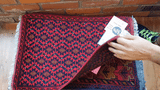 26450 - Khal Mohammad Afghan Hand-Knotted Authentic/Traditional/Rug/Size: 2'0" x 1'4"