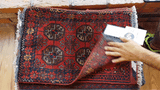 26460 - Khal Mohammad Afghan Hand-Knotted Authentic/Traditional/Rug/Size: 2'0" x 1'4"
