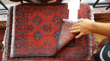 26464 - Khal Mohammad Afghan Hand-Knotted Authentic/Traditional/Rug/Size: 1'8" x 1'3"