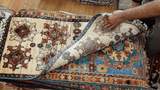 26474-Chobi Ziegler Hand-Knotted/Handmade Afghan Rug/Carpet Modern Authentic/Size: 3'2" x 1'5"